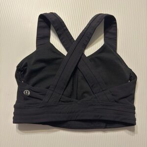 lululemon athletica Black Cross-Back Sports Bra